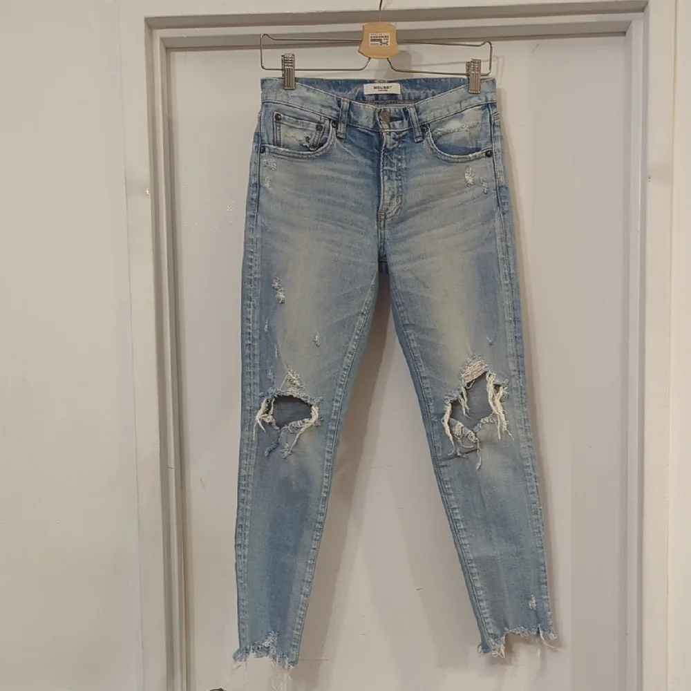 Moussy Vintage Altawoods Skinny Denim Jeans in Light Blue 26